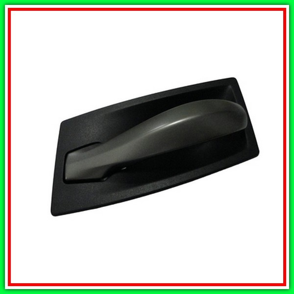 Maniglia Interna Anteriore-Posteriore Sinistra Con Leva Argento-Scuro-Mostrina Nera Bmw Serie 5-E60NE61N-(Anno 2007-2010)