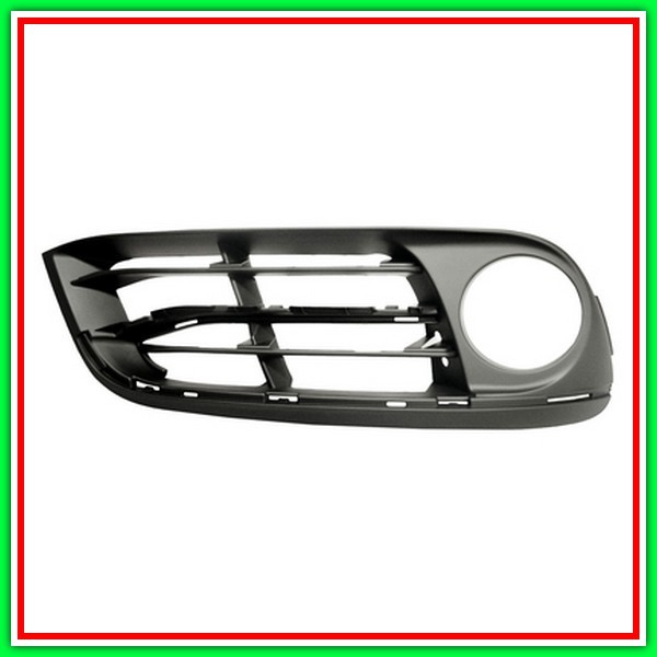 Grid Right Paraurti Black-Headquartered Fendi-Con Hole Molding Mod Luxury-Modern Line BMW Series 5-Ff11 Lci-(Year 2013-2016)