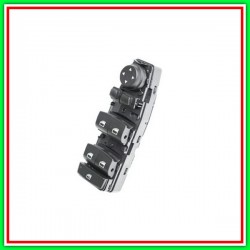 Black Push-4 Buttons-Lifters Front Door Left-6 Pins BMW Series 5-Ff11 Lci-(Year 2013-2016)