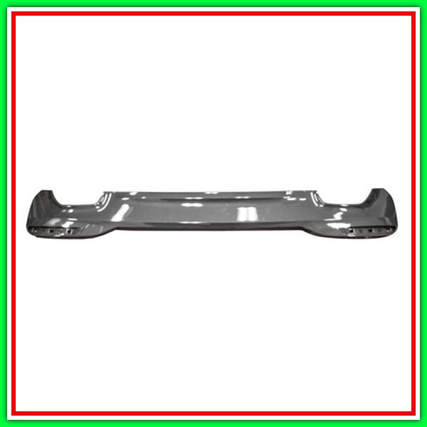 Spoiler Paraurti Posteriore Grigio Scuro Lucido Con Scarico A Destra E A Sinistra-Con Tappo Gancio Mod M-Tech
