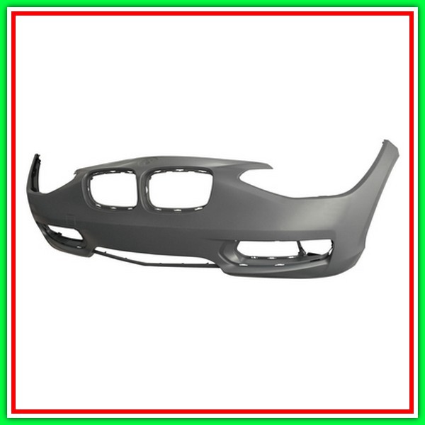 Paraurti Anteriore Con Primer-Con Tappo Coprigancio-Con Tracce Pdc E Lavafari Mod Sport-Urban Bmw Serie 1-F20F21-(2011-2015)