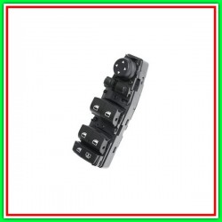 Black Button-4 Switches-Lifter Front Door Left-6 Pins BMW Series 5-F07 Gt Lci-(Year 2013-2017)