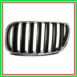 Griglia Radiatore Sinistra Cromata-Titanio Grigio-Scuro Bmw X3-E83-(Anno 2007-2010)