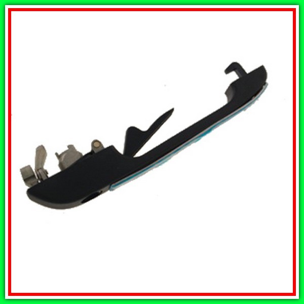 Maniglia Esterna Anteriore Destra-Nera-Con Inserto Cromato-Con Foro Nottolino Vw Golf Ii-(Anno 1989-1991)