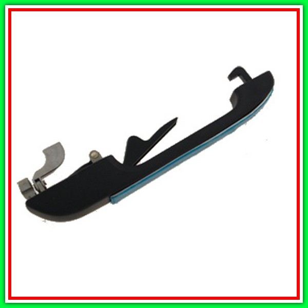 Maniglia Esterna Posteriore Sinistra-Nera-Con Inserto Cromato-Nera-Senza Foro Nottolino Vw Golf Ii-(Anno 1989-1991)
