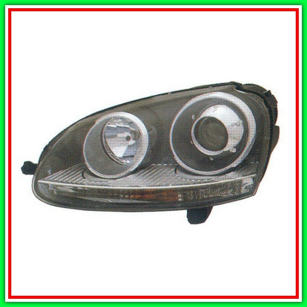 Proiettore Destro Xenon D2S-H7 Elettrico Con Motore Vw Golf V Gti-(Anno 2004-2009)