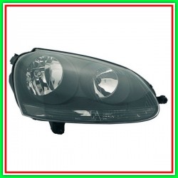 Proiettore Destro H7-H7 Elettrico Con Motore-Nero - Mod Gti-Sportline Vw Golf V Gti-(Anno 2004-2009)