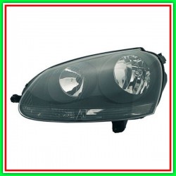 Proiettore Sinistro H7-H7 Elettrico Con Motore-Nero - Mod Gti-Sportline Vw Golf V Gti-(Anno 2004-2009)