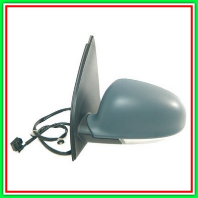 Retrovisore Sinistro Elettrico-Termico Con Primer-Con Fanale Vw Golf V Gti-(Anno 2004-2009)