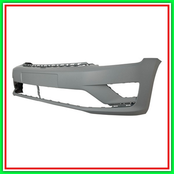 Paraurti Anteriore Con Primer-Con Tappo Coprigancio-Con Tracce Pdc E Lavafari Vw Golf Sportsvan-(Anno 2014 In Poi)