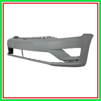 Paraurti Anteriore Con Primer-Con Tappo Coprigancio-Con Tracce Pdc E Lavafari Vw Golf Sportsvan-(Anno 2014 In Poi)