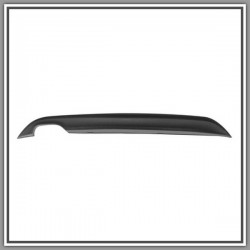 Spoiler Paraurti Posteriore Nero Goffrato Con Scarico Doppio A Sinistra Vw Golf Sportsvan-(Anno 2014 In Poi)