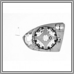 Piastra Specchio Destra Convessa-Termica Cromata Vw Golf Sportsvan-(Anno 2014 In Poi)
