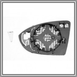 Piastra Specchio Destra Asferica-Termica Cromata Vw Golf Sportsvan-(Anno 2014 In Poi)