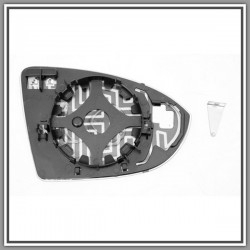 Piastra Specchio Sinistra Asferica-Termica Cromata Vw Golf Sportsvan-(Anno 2014 In Poi)