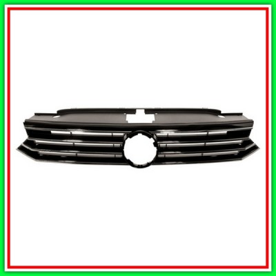 Griglia Radiatore-Aperta-Nera Lucida Con Modanatura Cromata Vw Passat B8-(Anno 2014-2019)