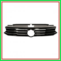 Griglia Radiatore-Chiusa-Nera Lucida Con Modanatura Cromata Mod Trendline Vw Passat B8-(Anno 2014-2019)