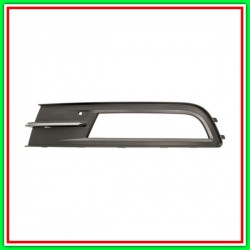 Griglia Sinistra Paraurti Nera-Con Sede Fendi-Con Modanatura Cromata Vw Passat B8-(Anno 2014-2019)