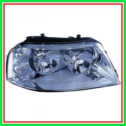 Proiettore Destro H1-H7 Elettrico Cromato-Con Motore Vw Sharan-(Anno 2000-2003)