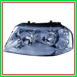Proiettore Sinistro H1-H7 Elettrico Cromato-Con Motore Vw Sharan-(Anno 2000-2003)