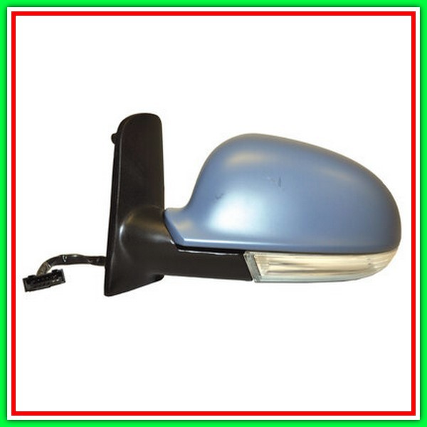 Retrovisore Sinistro Elettrico-Termico Con Primer-Con Fanale-Chiudibile-Asferico-Cromato-Mod 10-03 In Poi Vw Sharan-(2000-2003)