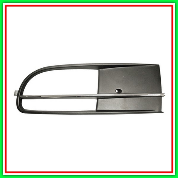 Griglia Sinistra Paraurti Nera-Con Profilo Cromato Vw New Beetle-(Anno 2012-2016)