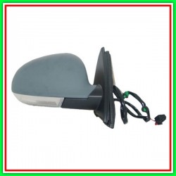 Retrovisore Destro Elettrico-Termico-Con Primer-Con Fanale-Convesso-Cromato Vw Golf Vi Variant-(Anno 2009-2013)