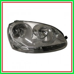 Proiettore Destro H7-H7 Elettrico Con Motore-Cromato Vw Jetta Golf Variant-(Anno 2005-2010)