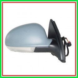 Retrovisore Destro Elettrico-Termico-Con Primer-Chiudibile-Con Fanale-Con Luce Cortesia-Convesso-Cromato 16H9P