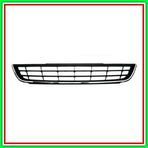 Griglia Centrale Paraurti Senza Primer-Con Cornice Vw Jetta-(Anno 2010-2014)