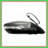 Retrovisore Destro Elettrico-Termico-Con Primer-Con Fanale-Convesso-Cromato 16H6P Vw Jetta-(Anno 2010-2014)