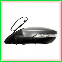 Retrovisore Sinistro Elettrico-Termico Con Primer-Con Fanale-Asferico-Cromato 16H6P Vw Jetta-(Anno 2010-2014)