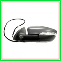 Retrovisore Destro Elettrico-Termico Con Primer-Con Fanale-Con Luce Cortesia-Chiudibile-Con Memoria-Convesso-Cromato 16H13P
