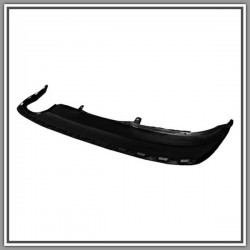 Spoiler Paraurti Posteriore Nero Goffrato Con Scarico Doppio A Sinistra Vw Passat Cc-(Anno 2008-2011)