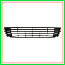 Griglia Centrale Paraurti Nera Con Modanatura Cromata Vw Touran-(Anno 2010-2015)