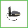 Retrovisore Sinistro Elettrico-Termico Con Primer-Con Fanale-Asferico-Cromato-16H6P Vw Touran-(Anno 2010-2015)