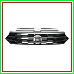 Black Embossed Radiator Grille With Chrome Molding Vw T-Roc-(Year 2017 Onwards)