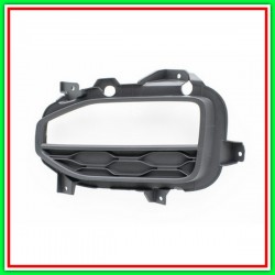 Griglia Superiore Sinistra Paraurti Nera-Con Sede Luce Diurna Rettangolare Alogena-Con Foro Pdc Volkswagen-T-Roc-Mod. 11/17 -