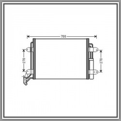 Condensatore Vw Tiguan-(Anno 2007-2011)