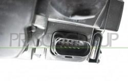 Proiettore Destro H7+H1 Elettrico Con Motore-Nero-Versione Valeo Volkswagen-Amarok-Mod. 06/12-10/16