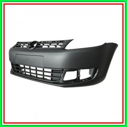 Paraurti Front Front Black Embossed-With Central Grid Vw Caddy-(Year 2010-2015)