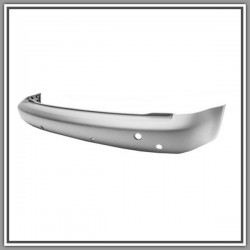 Paraurti Posteriore Nero Goffrato-Con Fori Pdc-Supporti Mod Passo Corto Vw Caddy-(Anno 2010-2015)