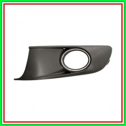 Griglia Sinistra Paraurti Nera-Con Sede Fendi-Con Cornice Cromata Vw Caddy-(Anno 2010-2015)