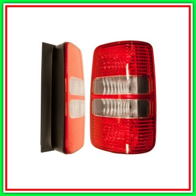 Right Tail light Without Lamp-White-Red Tailgate Vw Caddy-(Year 2010-2015)