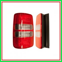Left Tail head without Lamp-White-Red Mod Vw Caddy tailgate-(Year 2010-2015)