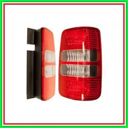 Fanale Posteriore Destro Senza Porta Lampada-Bianco-Rosso Mod 2 Porte Vw Caddy-(Anno 2010-2015)