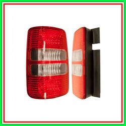 Fanale Posteriore Sinistro Senza Porta Lampada-Bianco-Rosso Mod 2 Porte Vw Caddy-(Anno 2010-2015)
