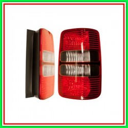 Fanale Posteriore Destro Senza Porta Lampada-Fume'-Rosso Mod Portellone Vw Caddy-(Anno 2010-2015)