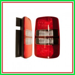 Fanale Posteriore Destro Senza Porta Lampada-Fume'-Rosso Mod 2 Porte Vw Caddy-(Anno 2010-2015)