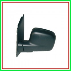 Retrovisore Sinistro Manuale Con Primer-Asferico-Cromato Vw Caddy-(Anno 2010-2015)